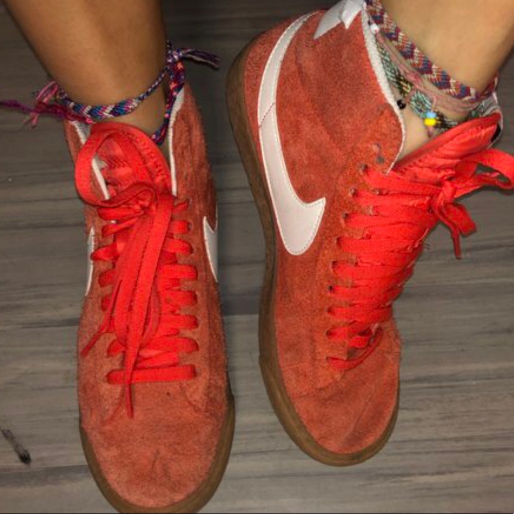 orange nike high tops